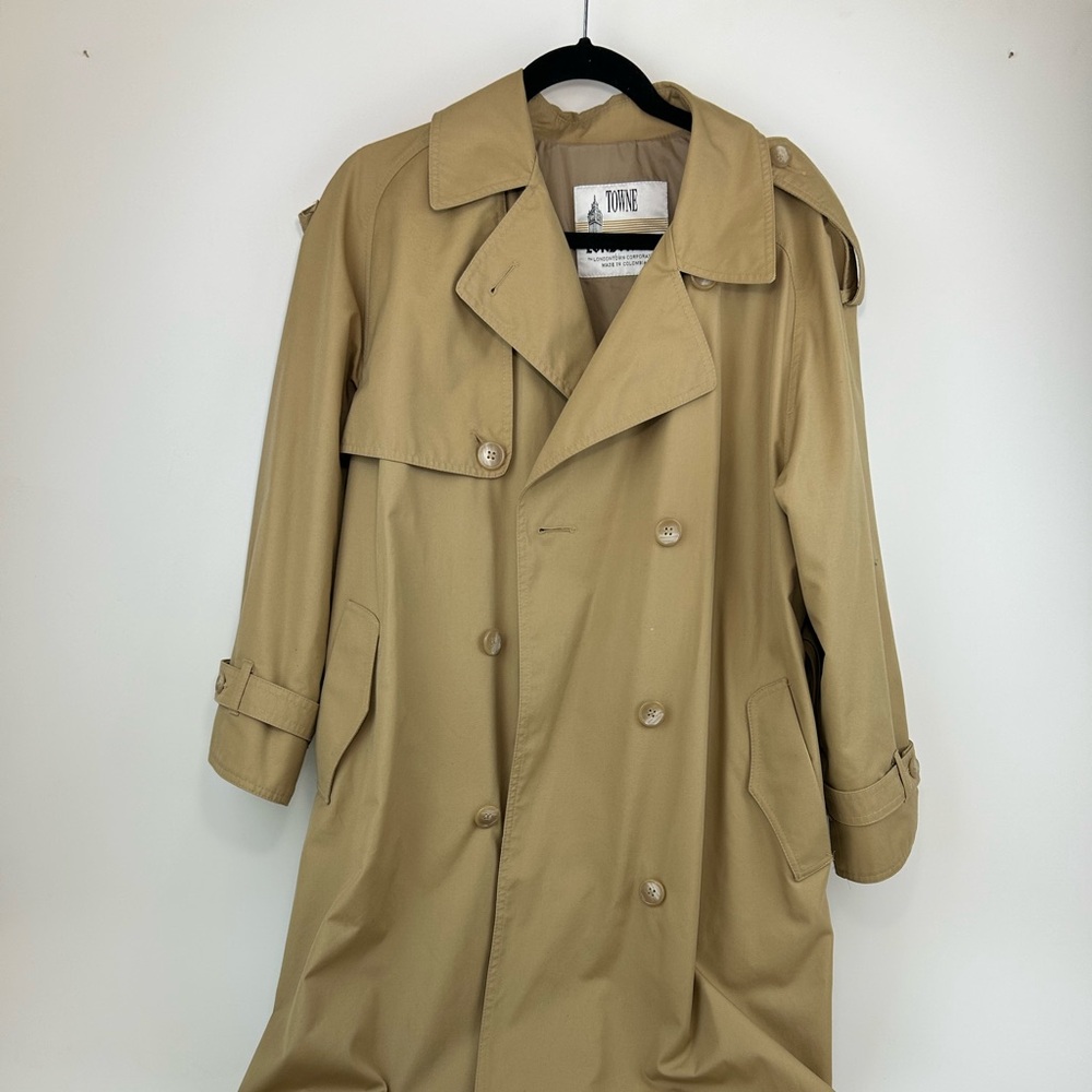 Towne London Fog vintage trench coat size 8